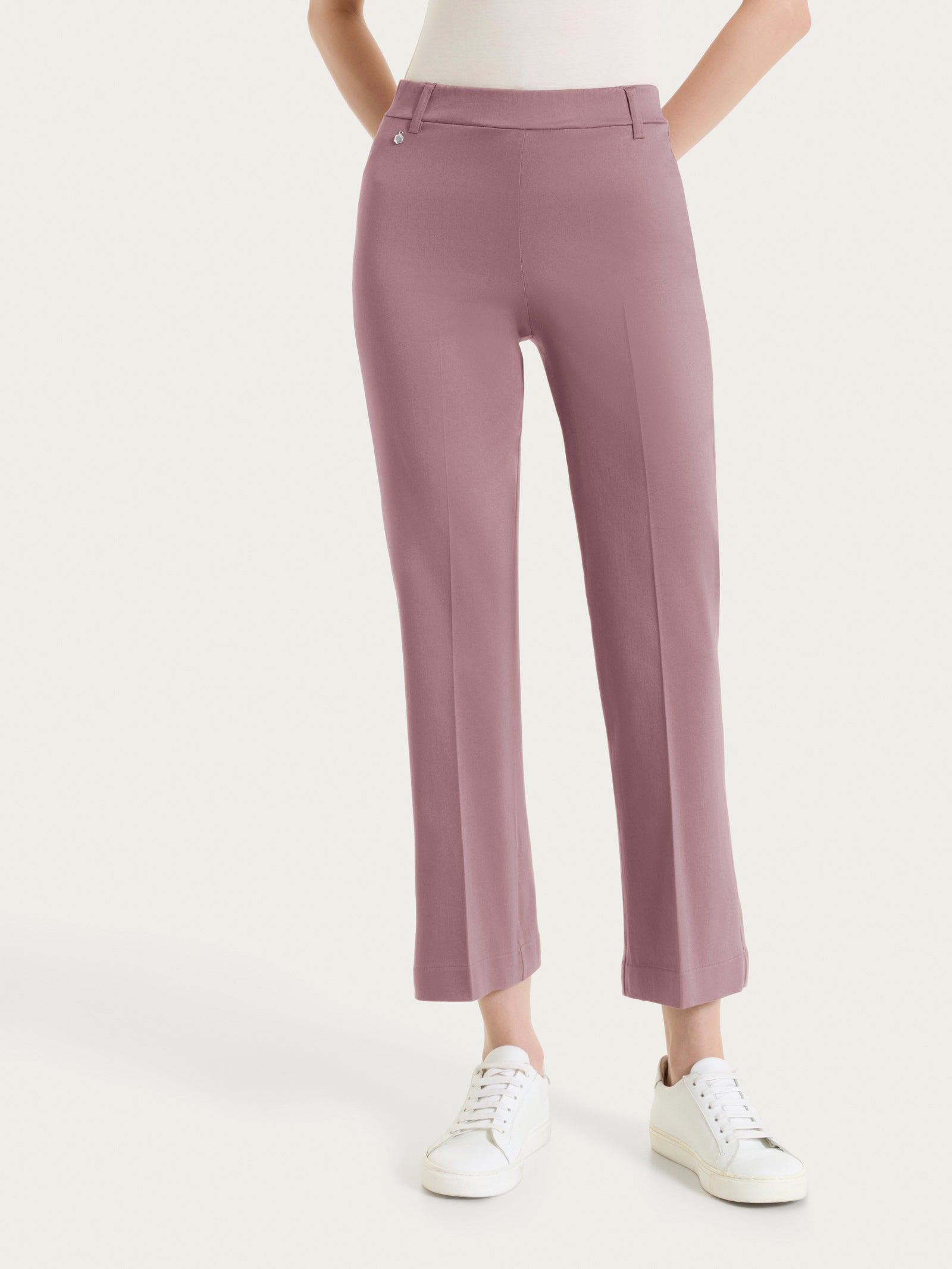 Ragno Satin Power pantalone flare alla caviglia Twilight Mauve