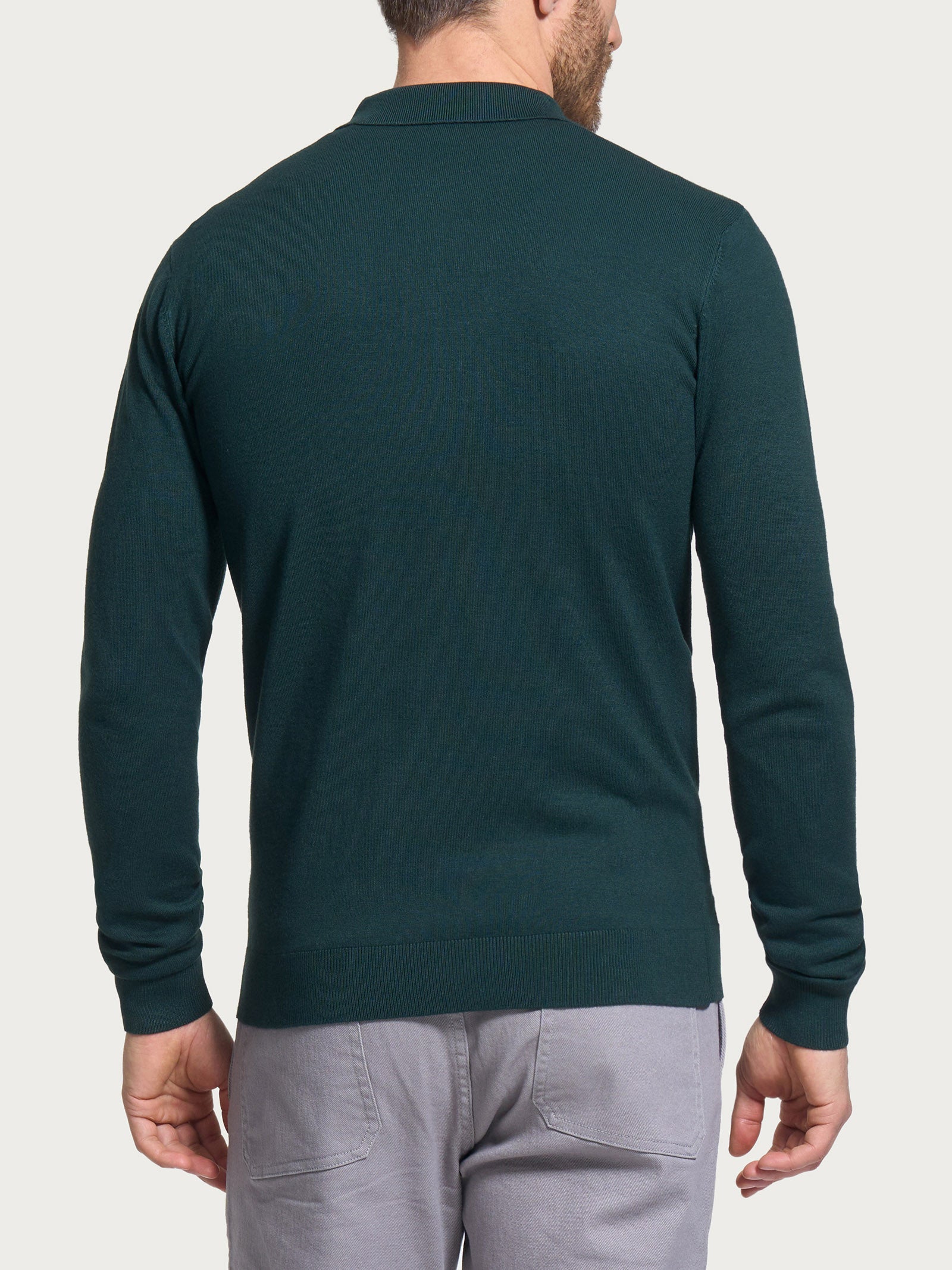Ragno Four Seasons Polo maglia verde Scarab antipilling