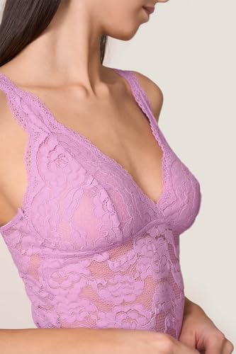 Goldenpoint Candyfloss Body Donna Pizzo Floreale Imbottito