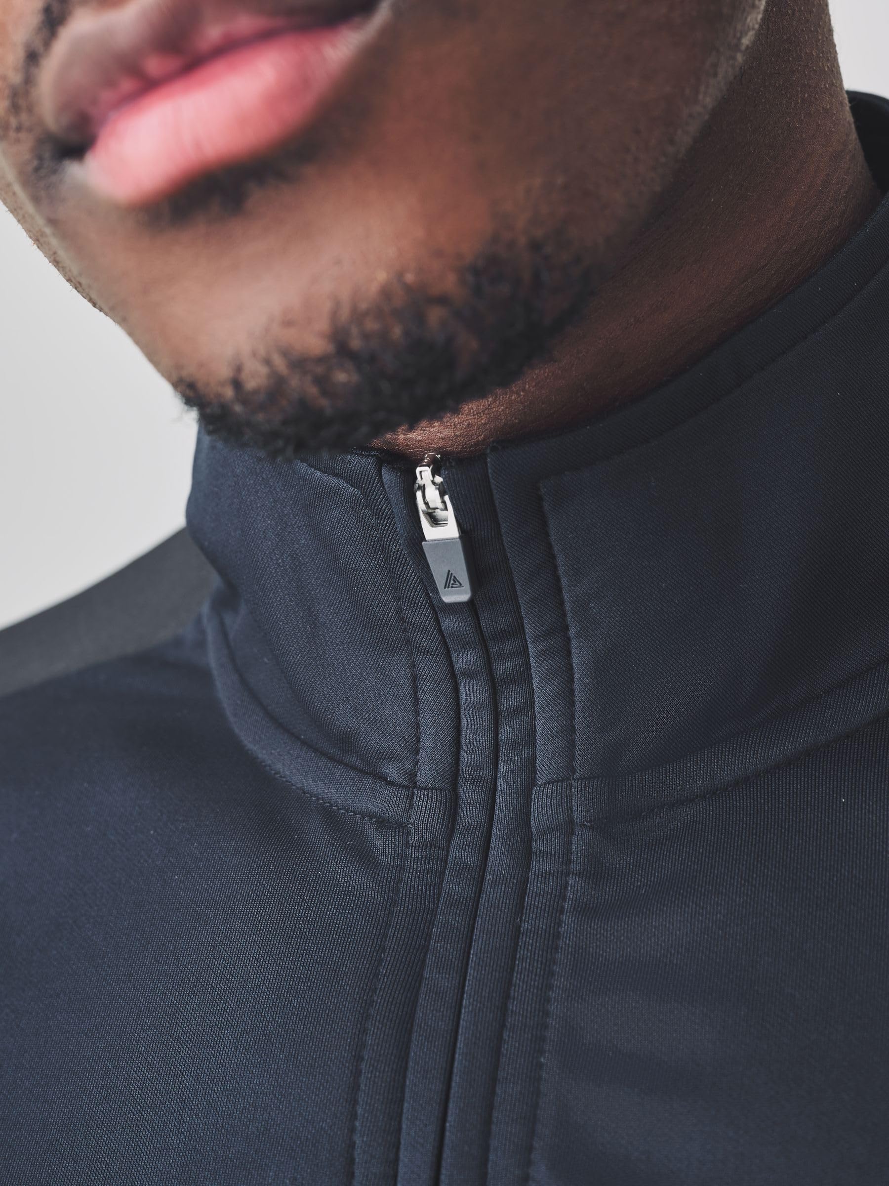 Next Active Maglia Zip Corta Felpa Uomo Traspirante
