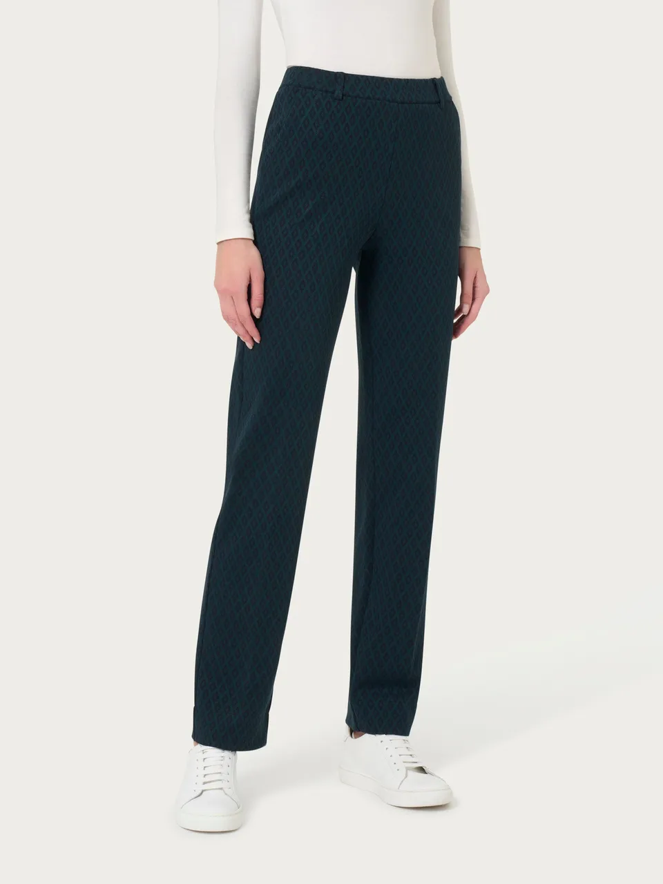 Ragno Straight Leg Pantalone dritto pantalone rombi reflecting pond