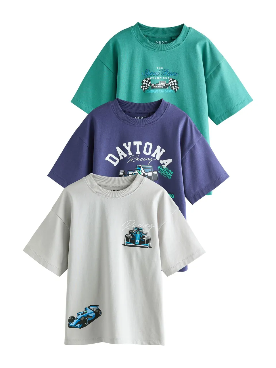 Next t-shirt maniche corte 3 pezzi 122 con stampa comode