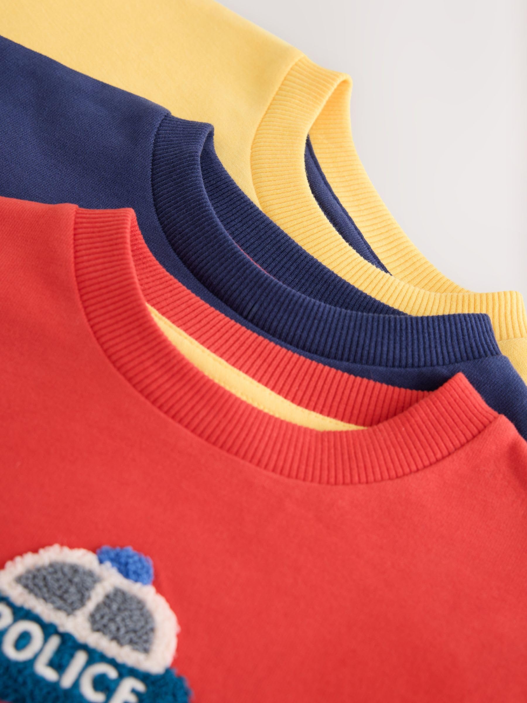 Next t-shirt bambino manica lunga 3 pezzi 116-122 applicazioni