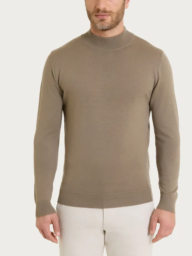 Ragno Merino Soft Lupetto lana uomo Weathered Teak