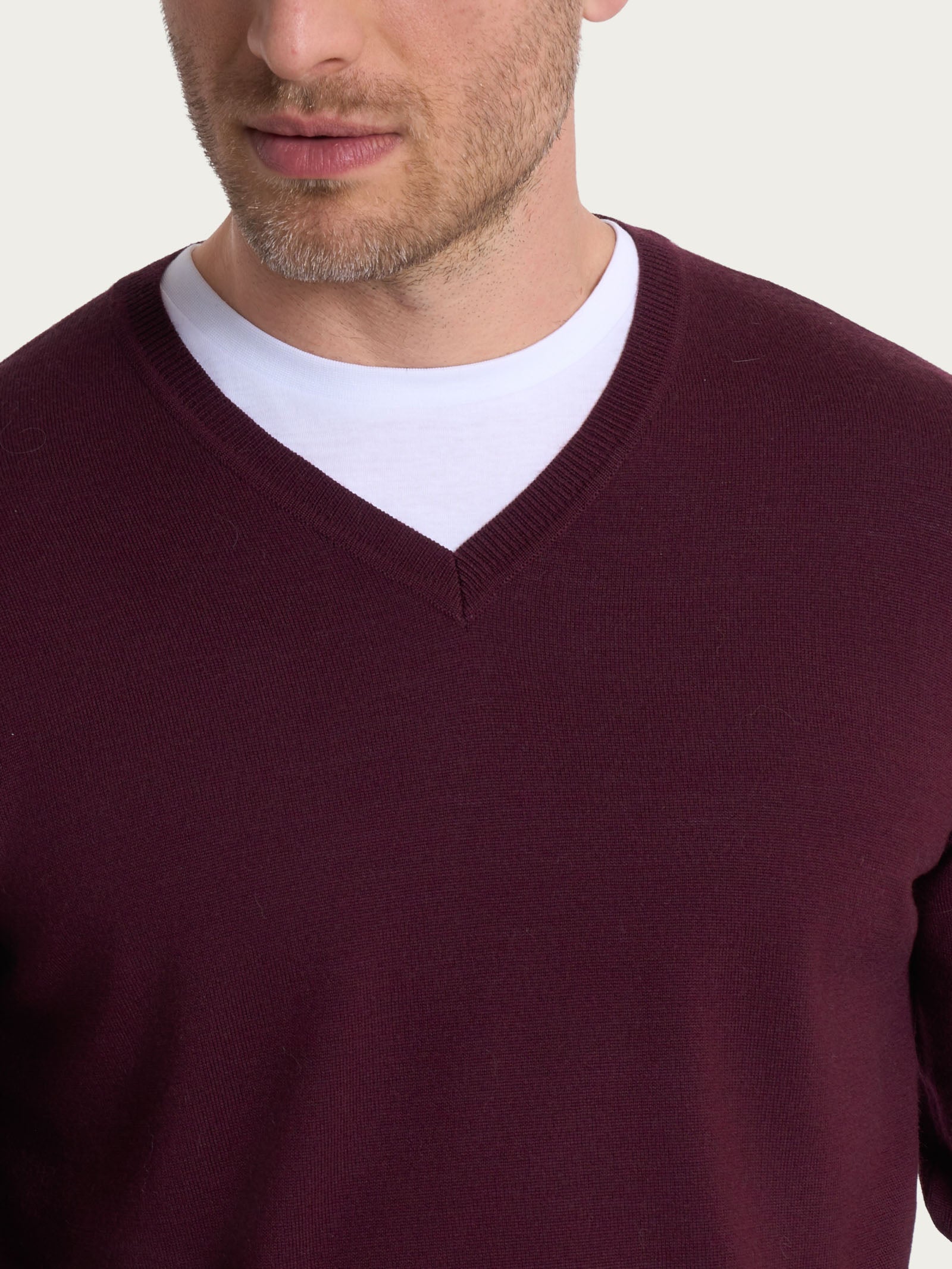 Ragno Merino Soft Pull scollo V maglia fig pura lana vergine