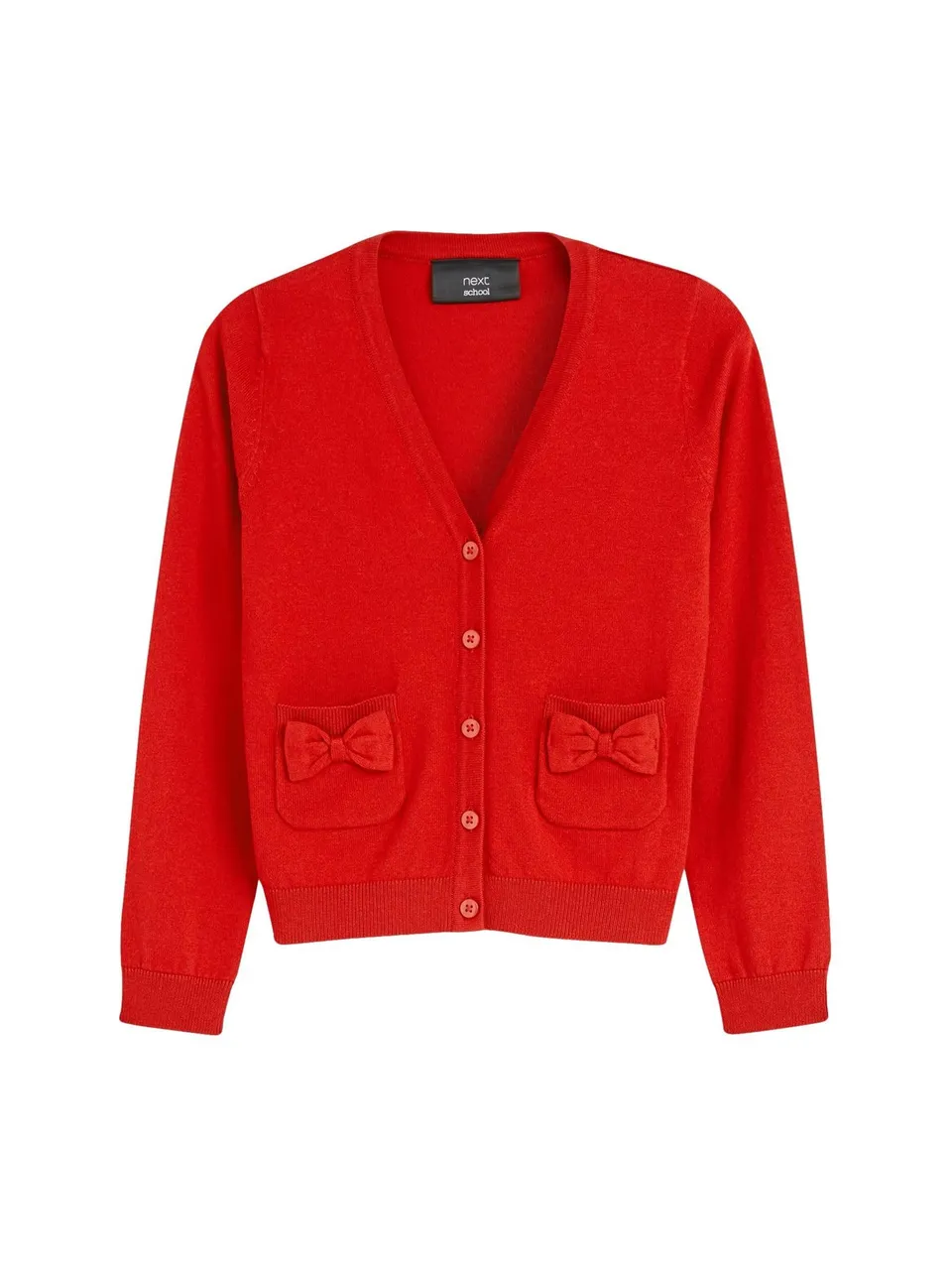 Next cardigan scuola misto cotone fiocco tasca