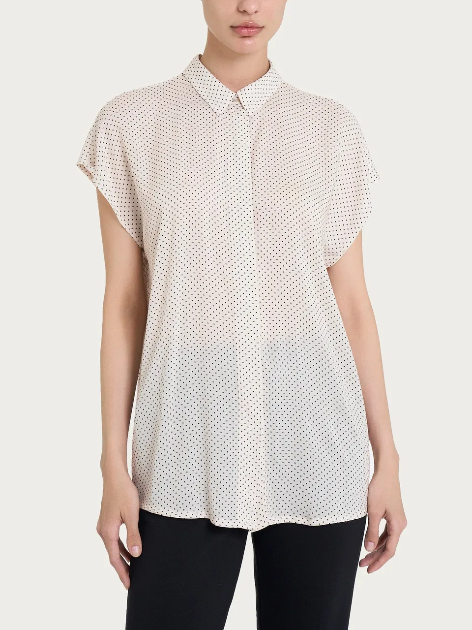 Ragno EcoSeta camicia kimono pois champignon