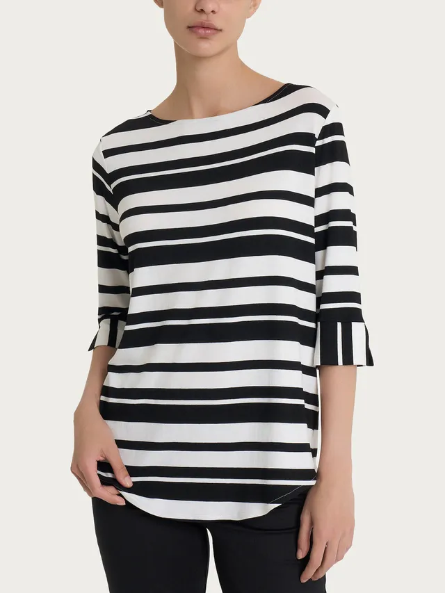 Ragno Viscosa Summer T-shirt Righe barca leggera
