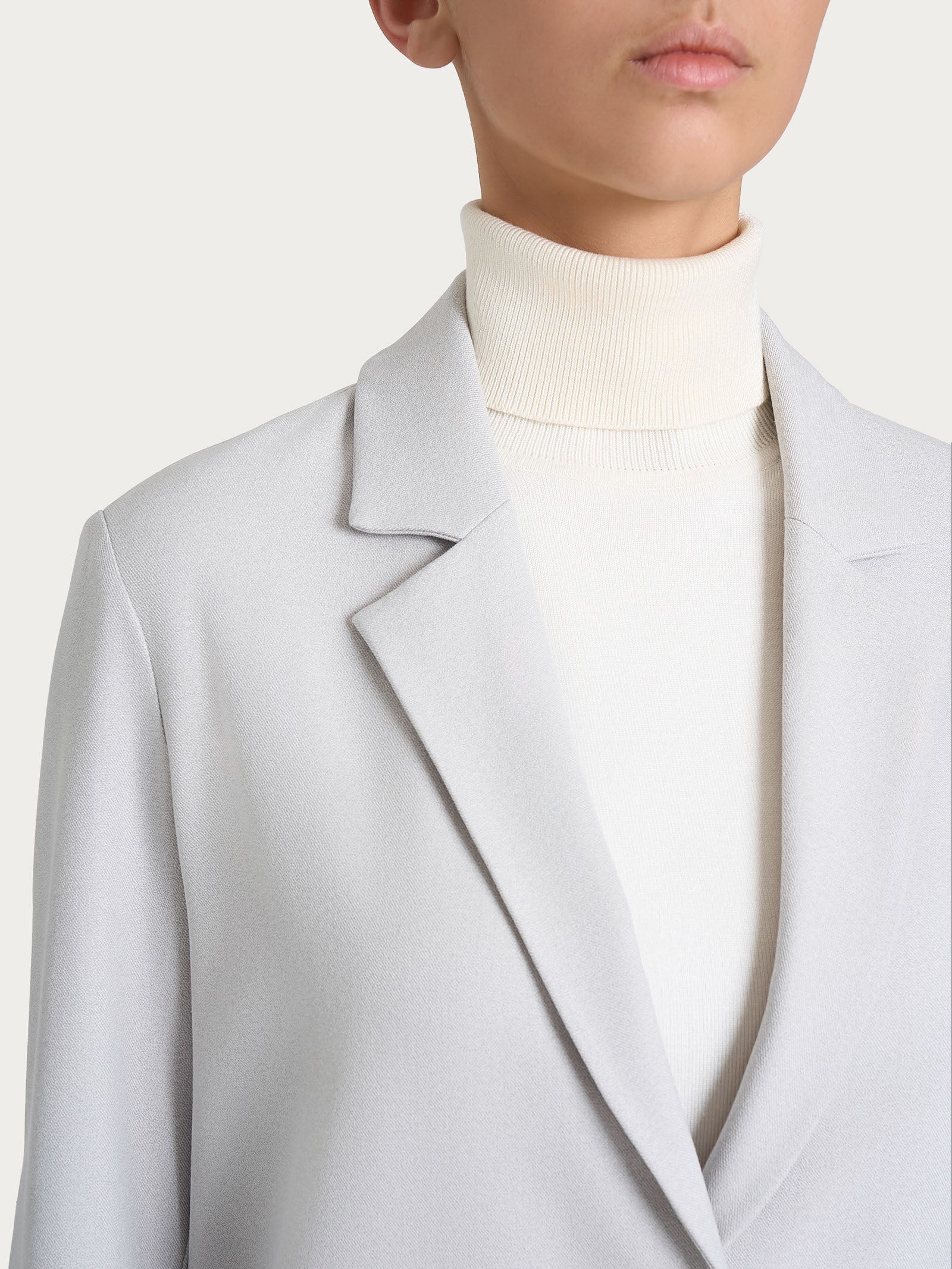 Ragno Compact Blazer Over Giacca Ghiaia Mel Flannel Twill