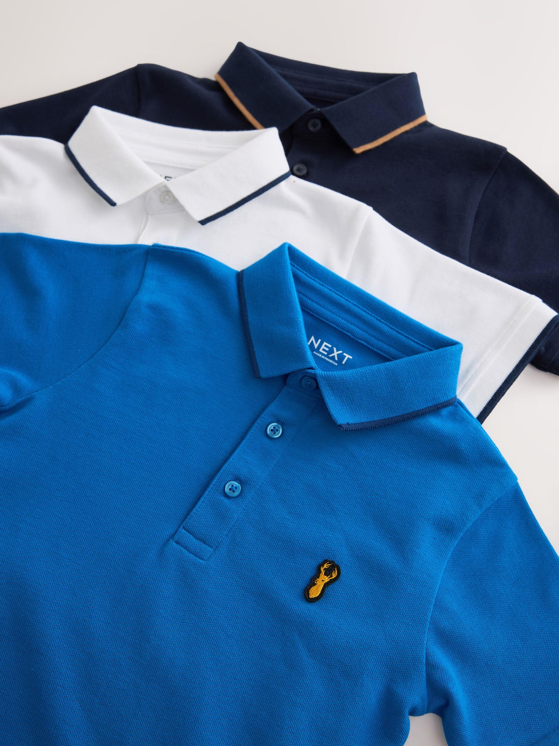 Next Ragazzo Polo Manica Corta 110 3 Pezzi Cotone