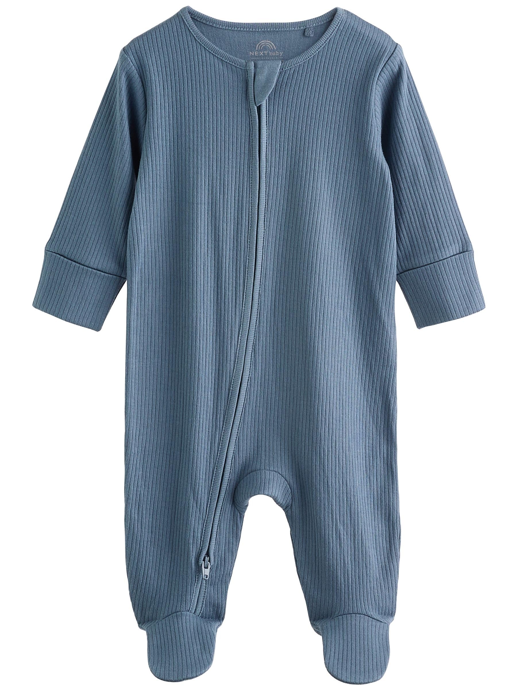 Next tutine neonato zip 6-9 mesi 3 pezzi cotone