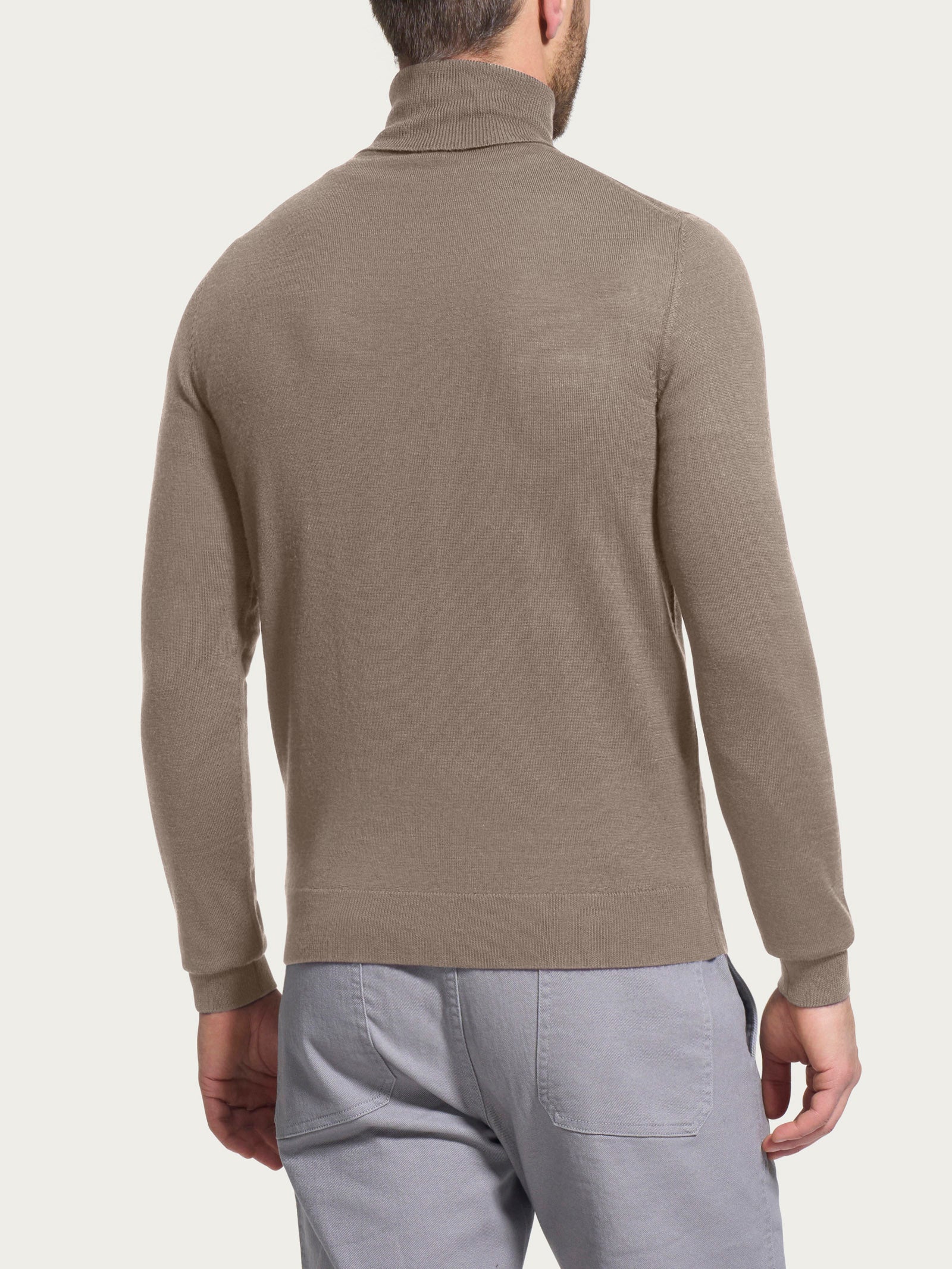 Ragno Merino Soft Dolcevita Uomo Weathered Teak