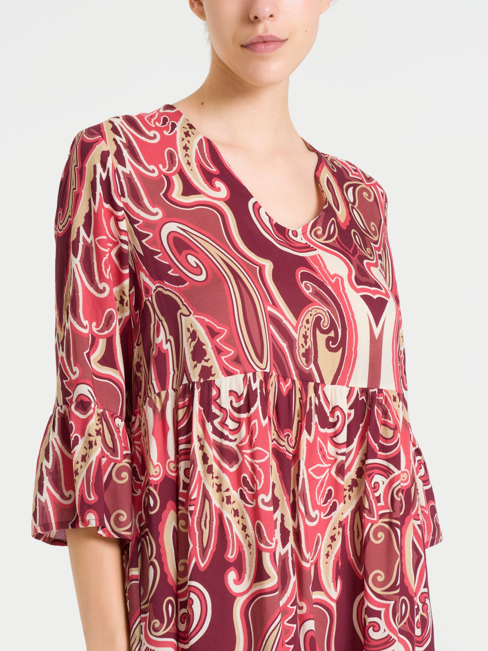 Ragno EcoSeta Abito lungo donna Fant. Rasperry Wine