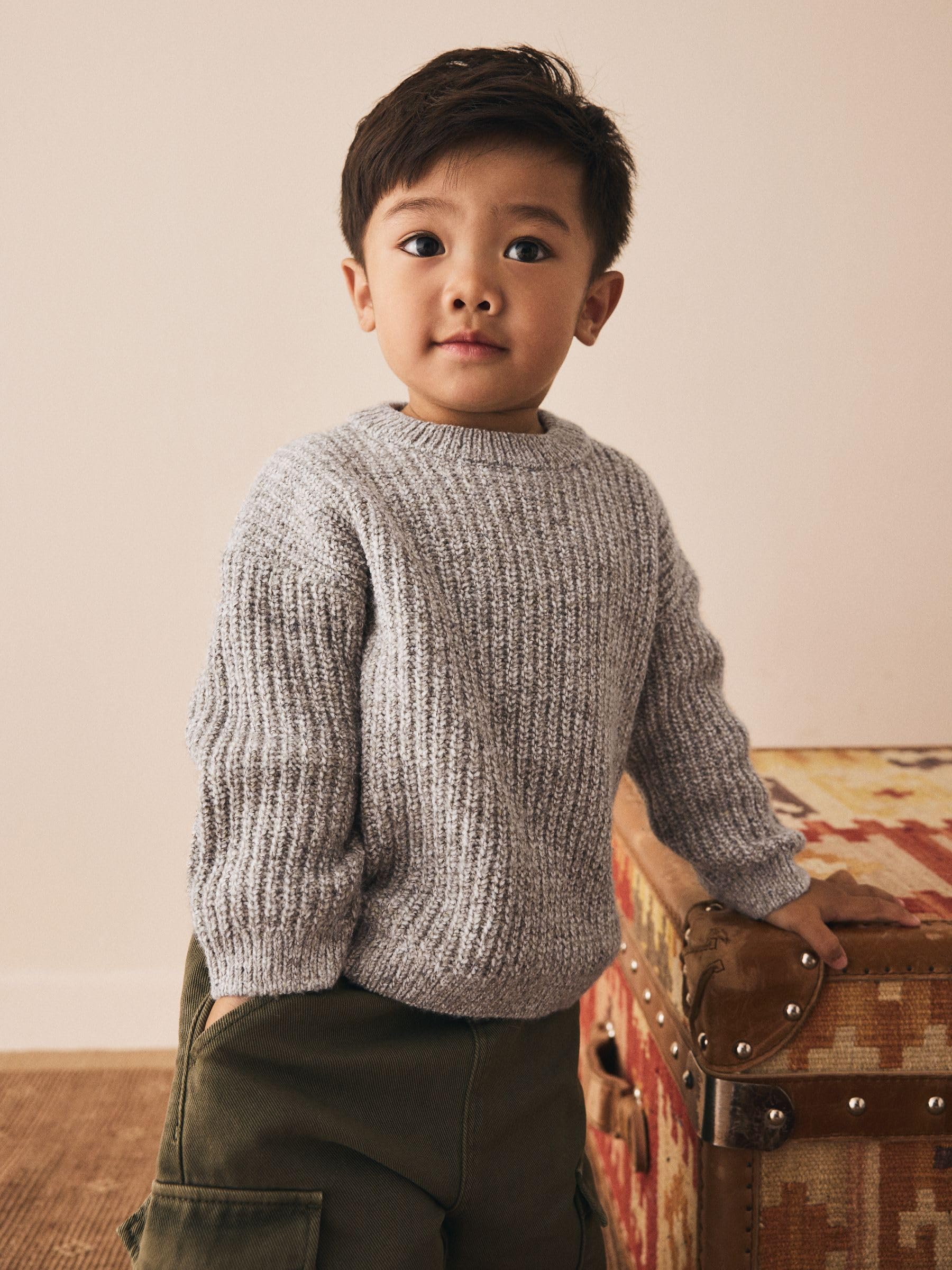 Next maglione girocollo bambino 104-110 lavorato