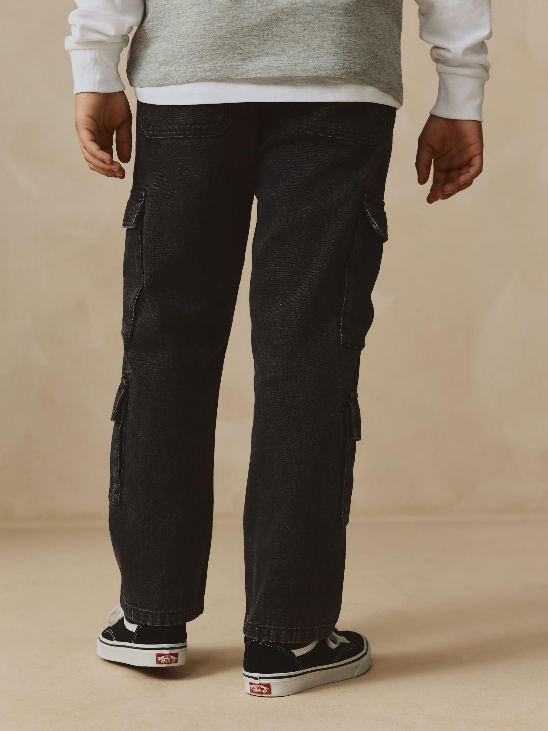 Next Cargo jeans bambino 100% cotone multitasche denim