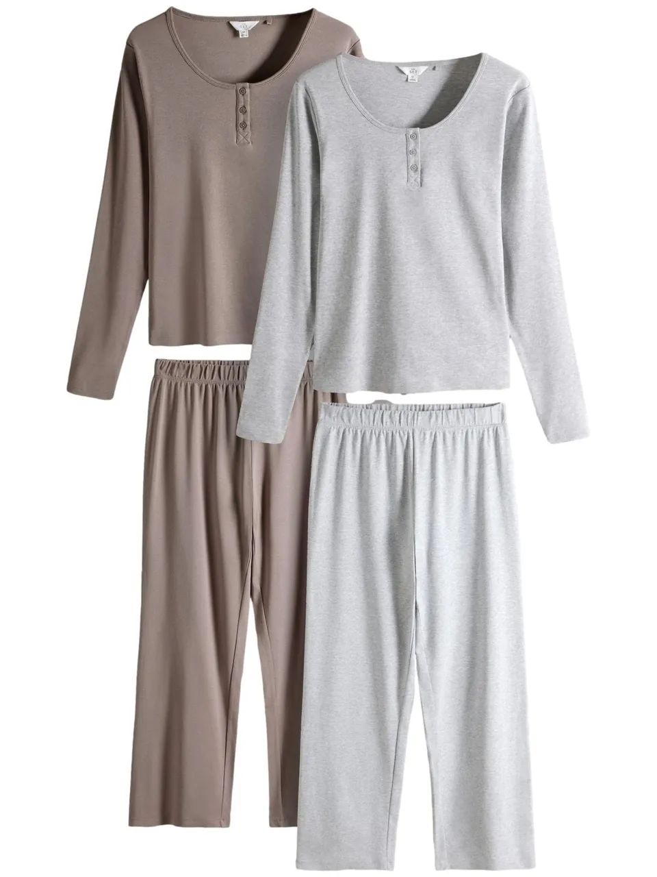 Geo Next The Set Pigiama Donna 2 Pezzi Cotone a Coste
