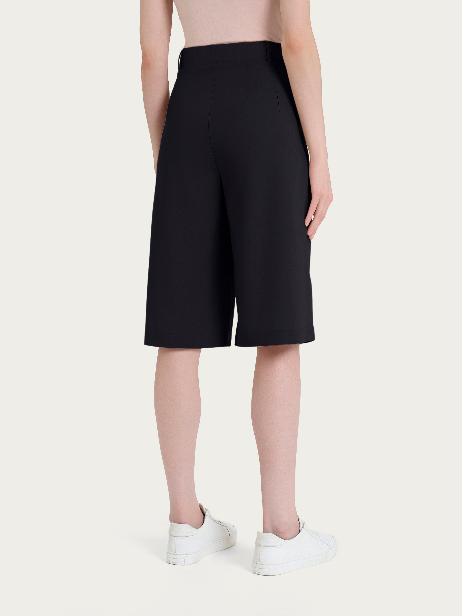 Ragno Super Natural Bermuda shorts nero con tasche