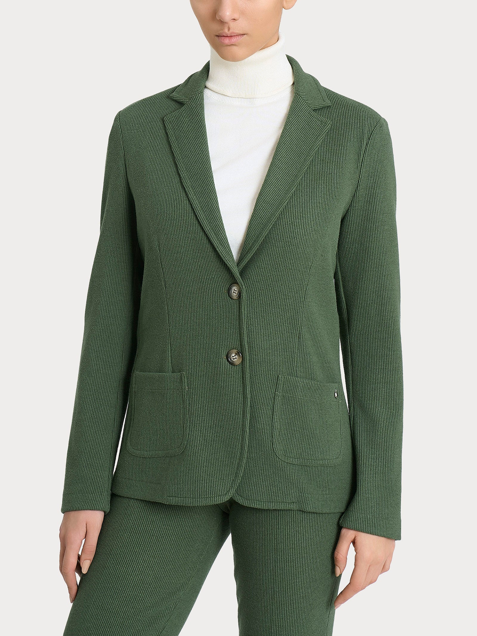 Ragno Velvet blazer due bottoni Bronze Green velluto