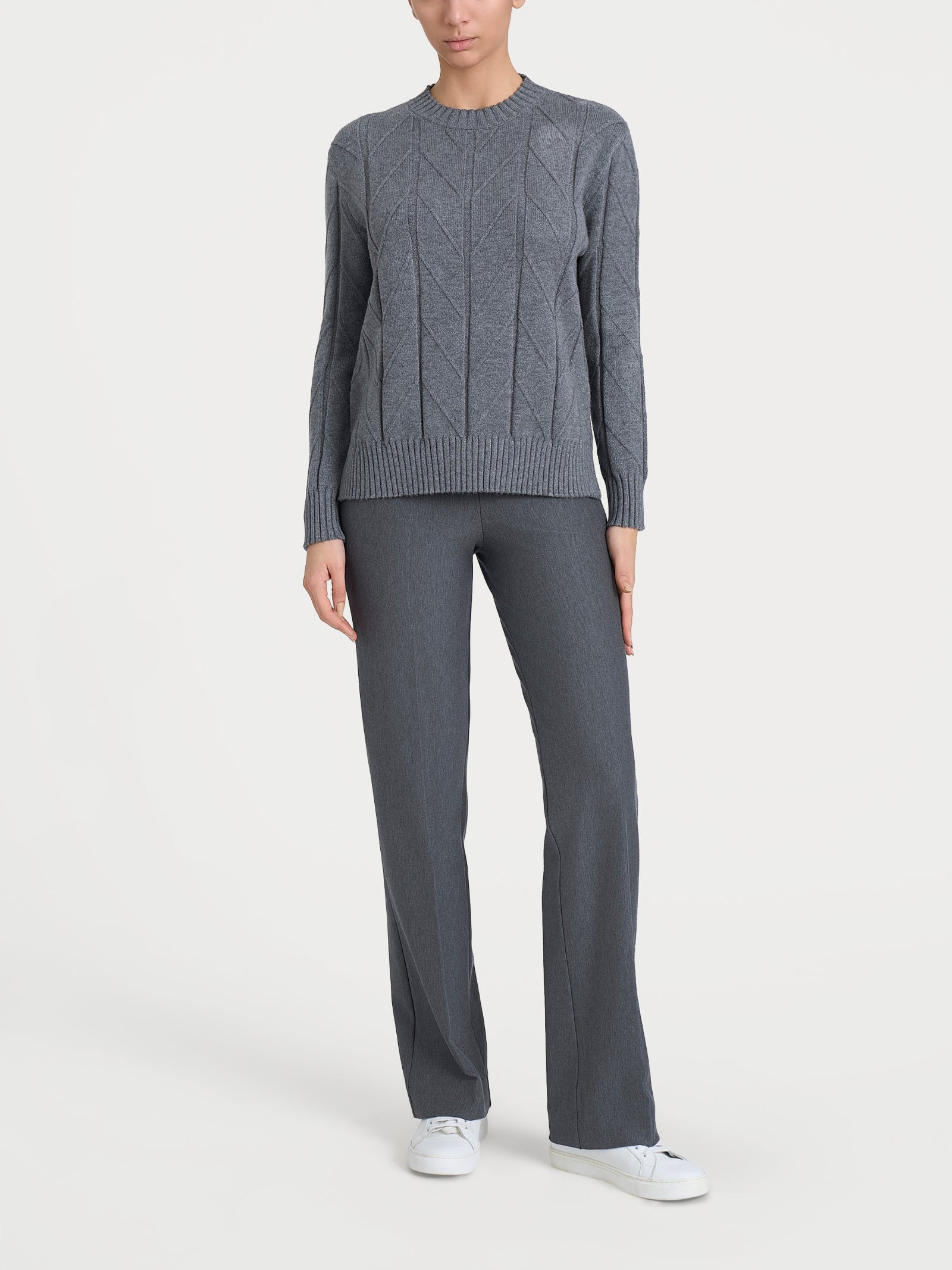 Ragno Super Soft Maglia Girocollo Spiga Ferro Melange