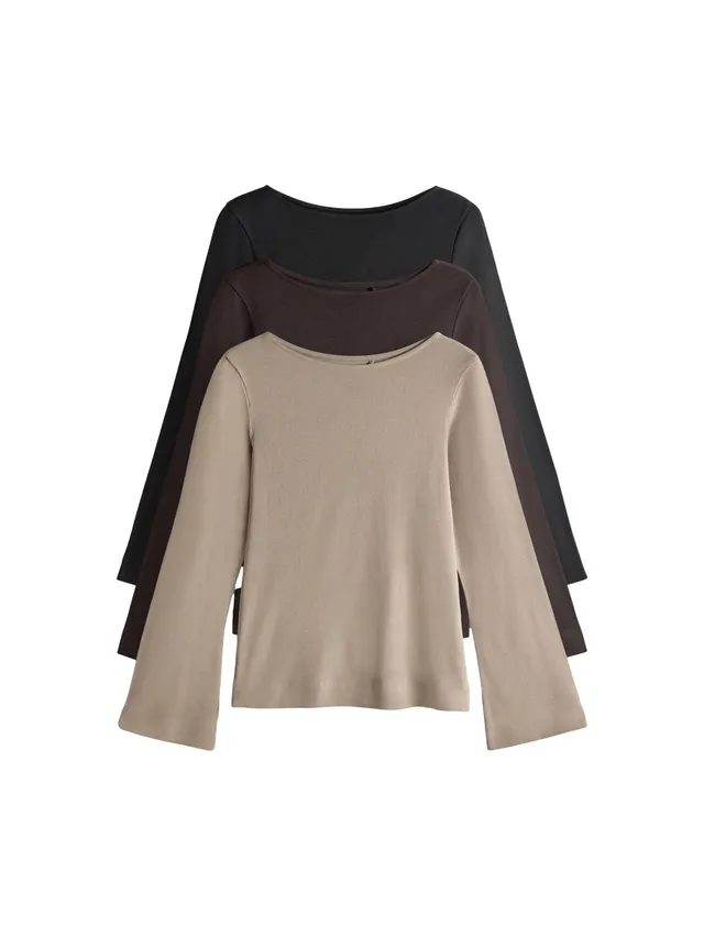 Geo Next The Set T-Shirt Coste Maniche Svasate 3 Pezzi Comode