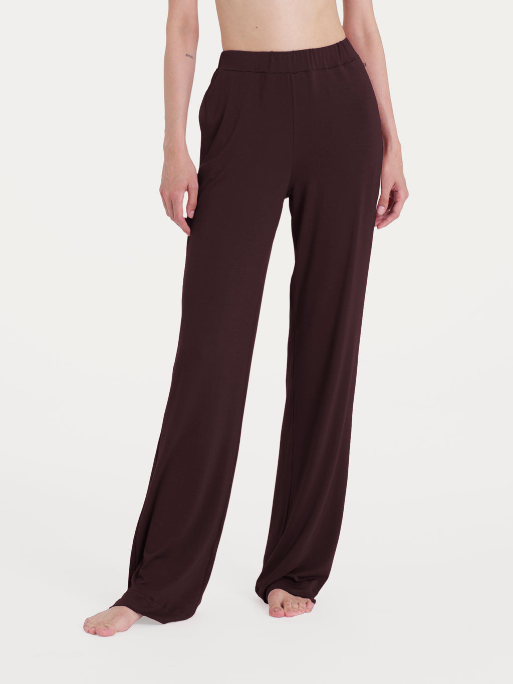 Ragno Viscosa Summer Pantalone Largo Chicory Coffee
