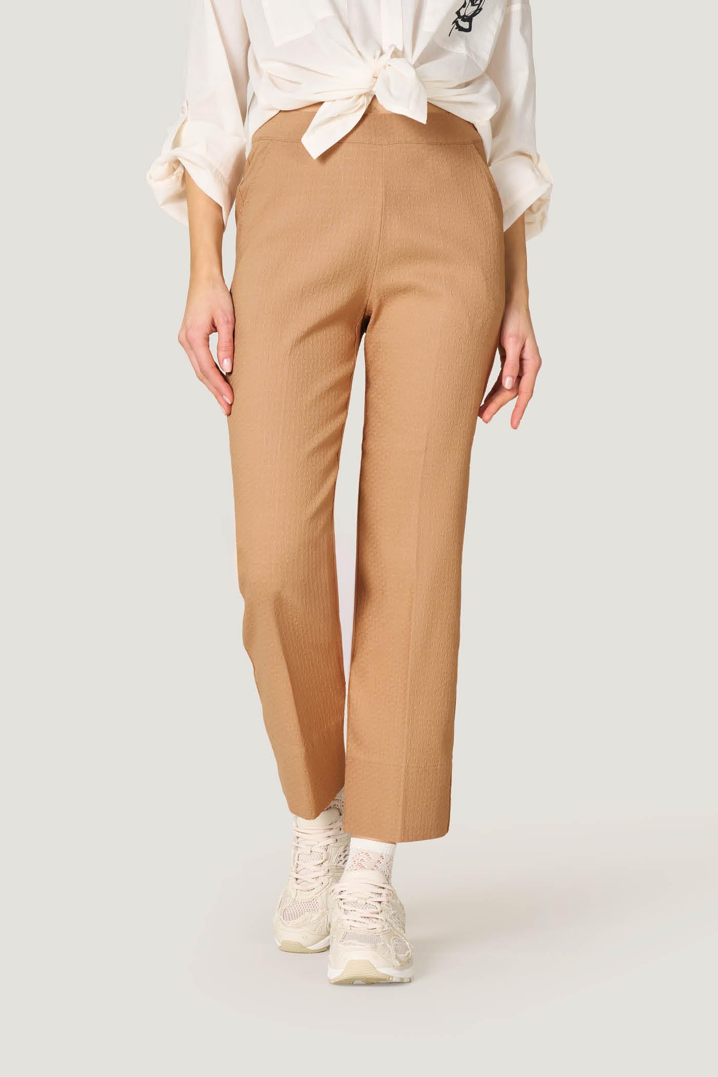 Goldenpoint Flare leggings viscosa svasati vita elasticizzata