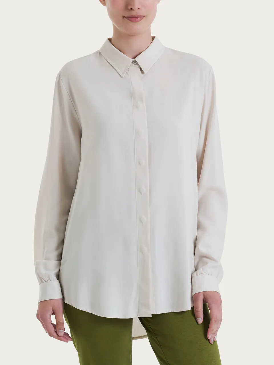 Ragno EcoSeta Camicia Manica Lunga Champignon