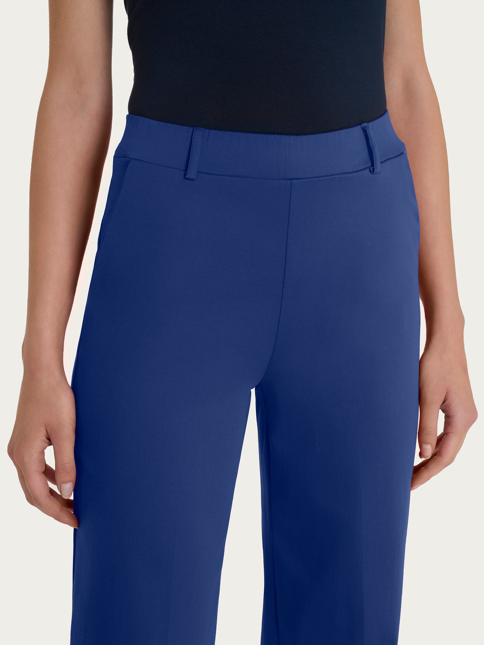 Ragno Satin Power pantalone dritto cotone Blueberry