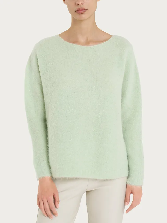 Ragno Merino Soft Gleam maglia barchetta misto lana
