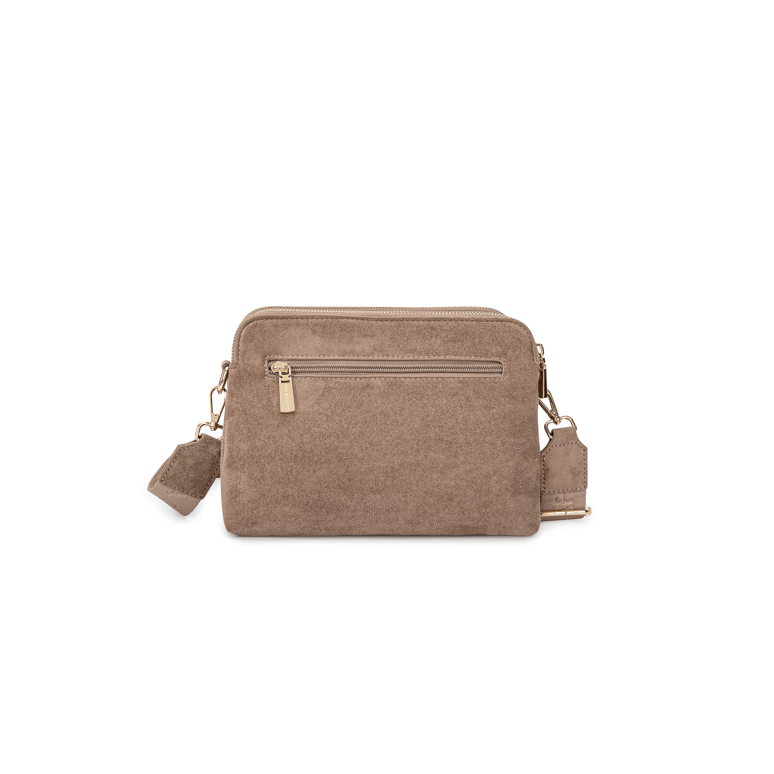 Maria Grazia Severi Multi-Compartment borsa tracolla camoscio 3 zip