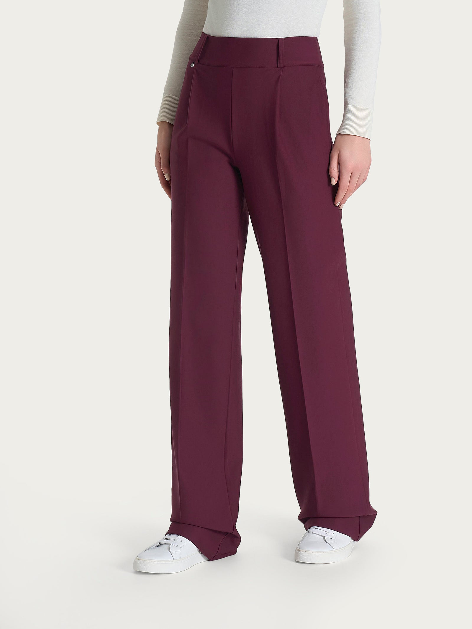 Ragno Compact pantalone ampio Fig wide leg