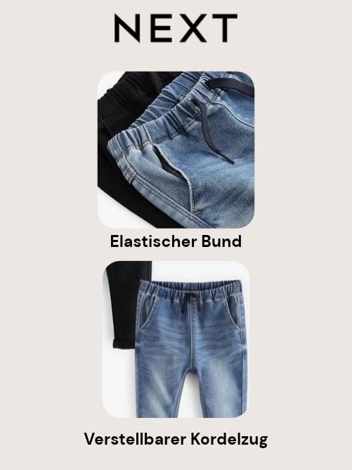 Next jeans bambino elastico 2 pezzi taglia 98-104