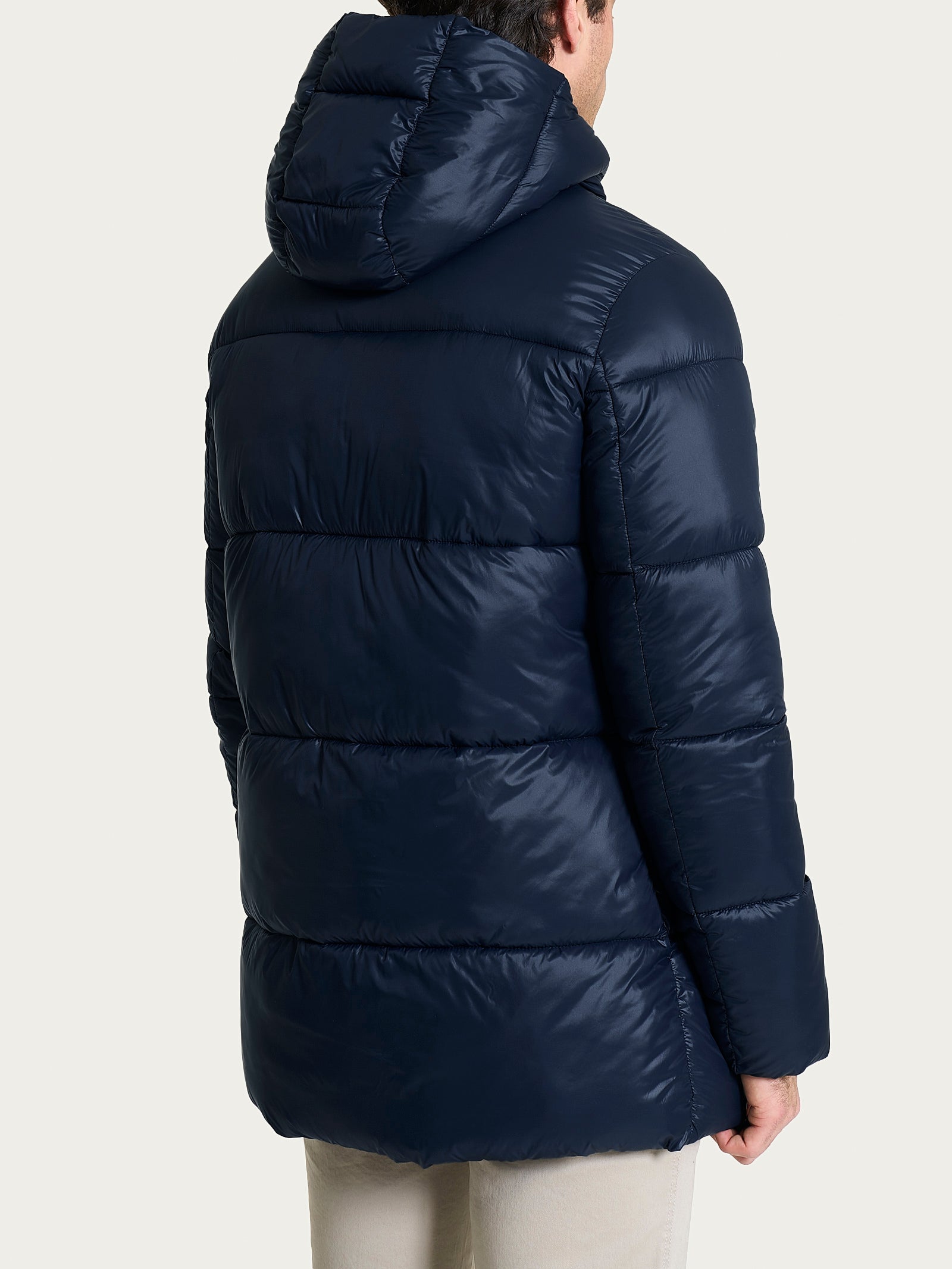 Ragno Vegan Down piumino uomo cappuccio Outer Space