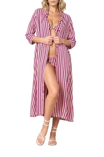 Goldenpoint Circus copricostume chemisier lungo viscosa multicolor