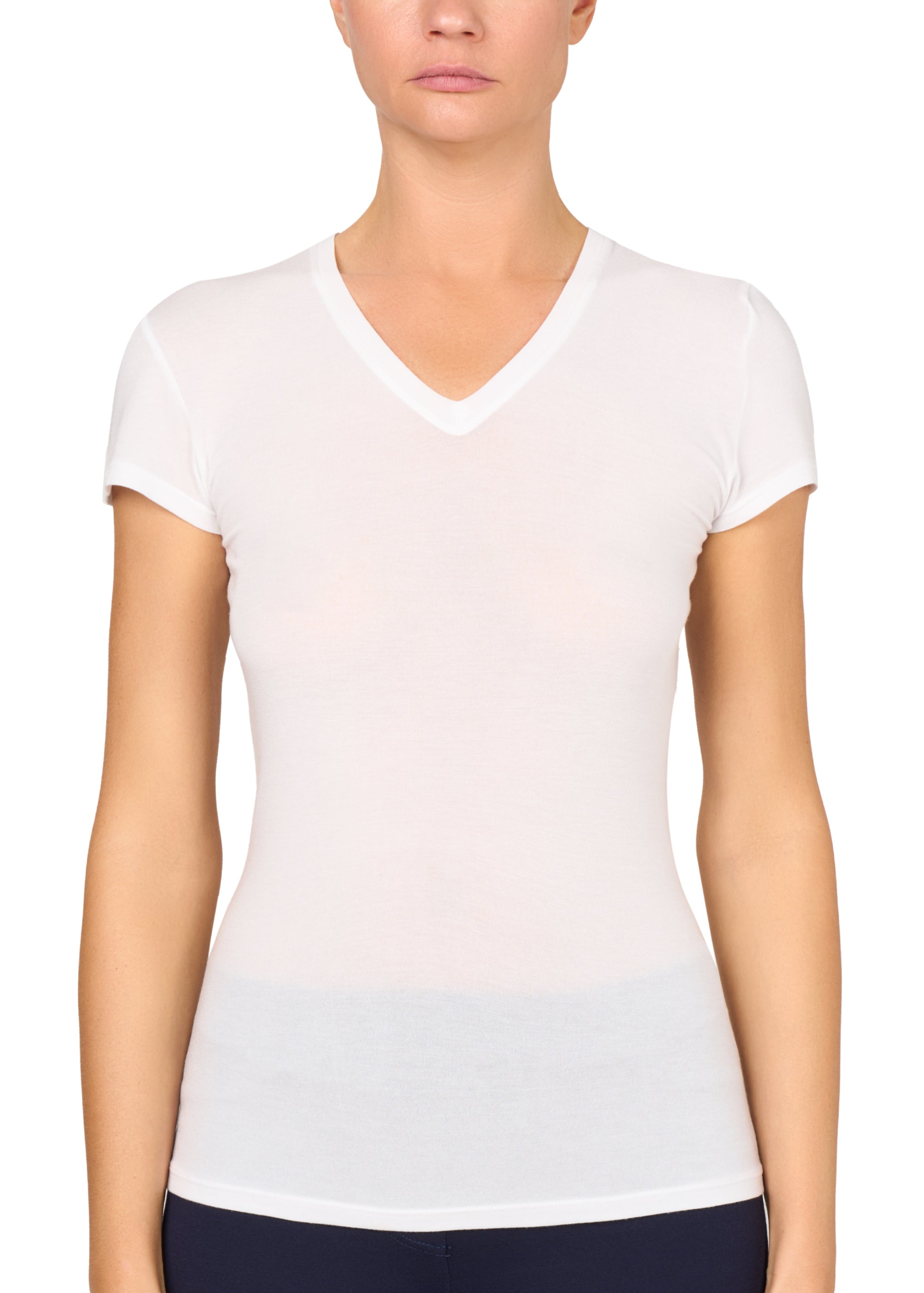 Philippe Matignon Leger Scollo V maglia seta e modal