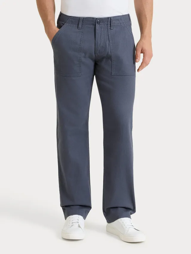 Ragno Raw Twill Pantalone Explorer India Ink in Cotone
