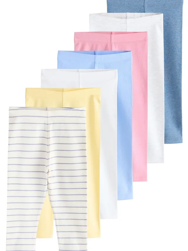 Next Leggings Bambina 104-110 Confezione 7 Pezzi Elastici
