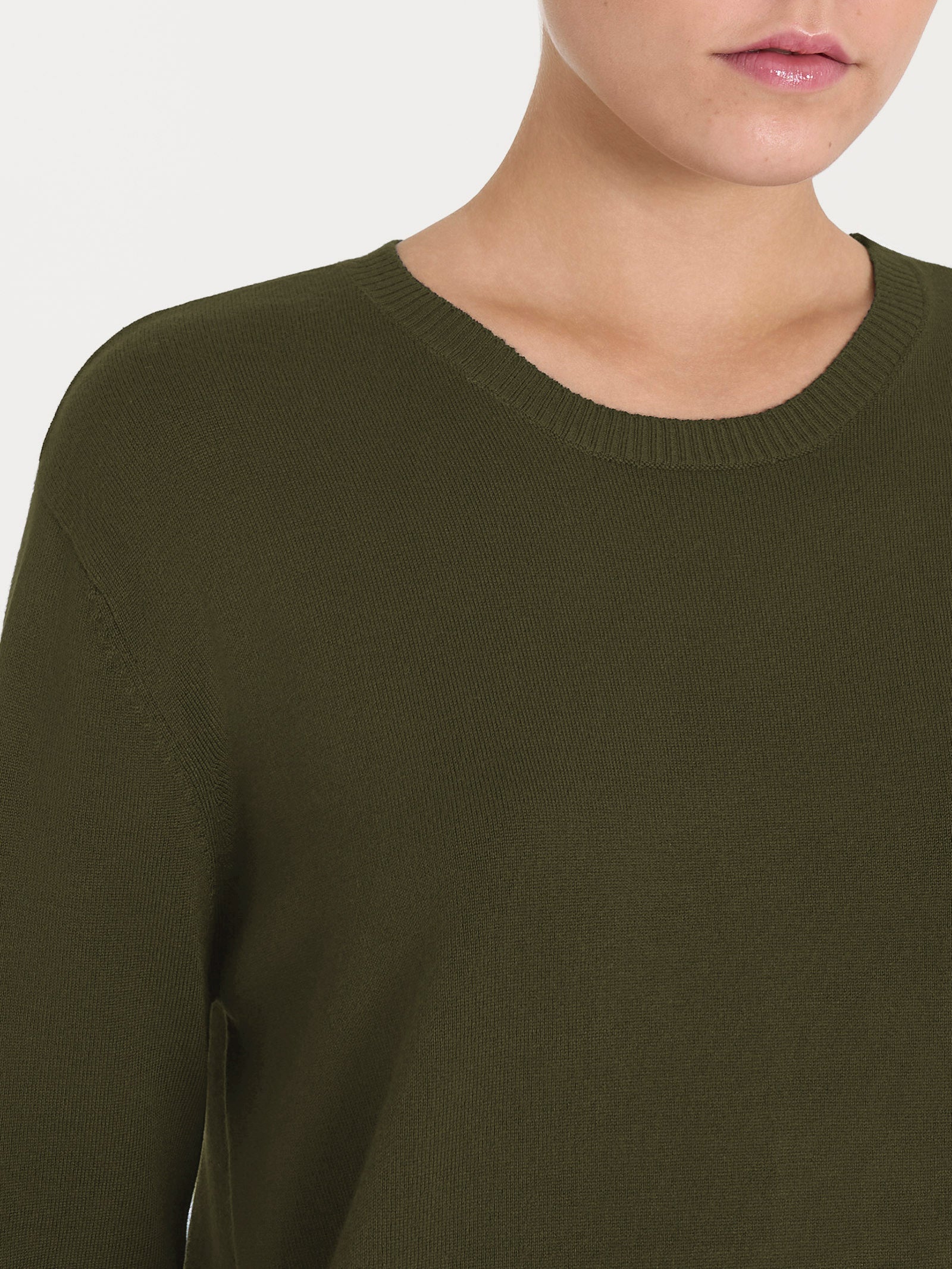 Ragno Four Seasons maglia girocollo donna Dark Olive