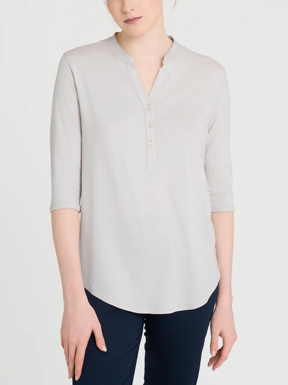 Ragno Viscosa Summer maglia manica 3/4 champignon morbida