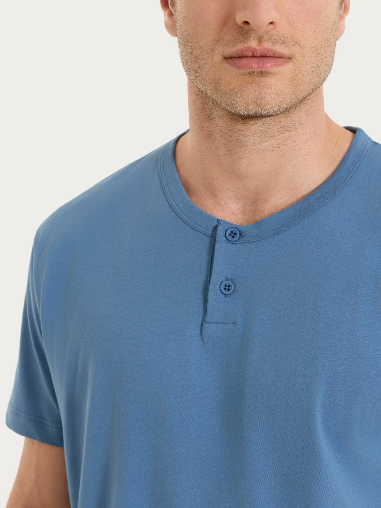 Ragno Pigiama corto girocollo jersey tartan Coronet Blue