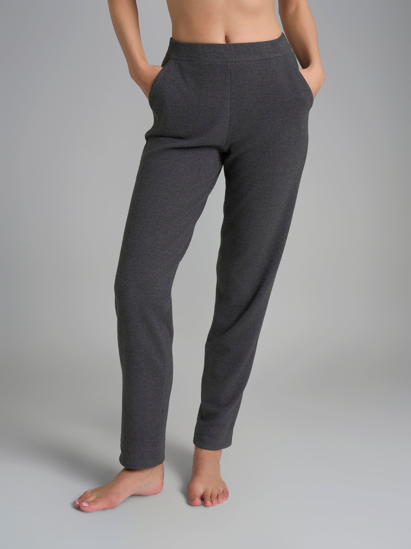 Ragno Flannel Compact pantalone carota ardesia casa