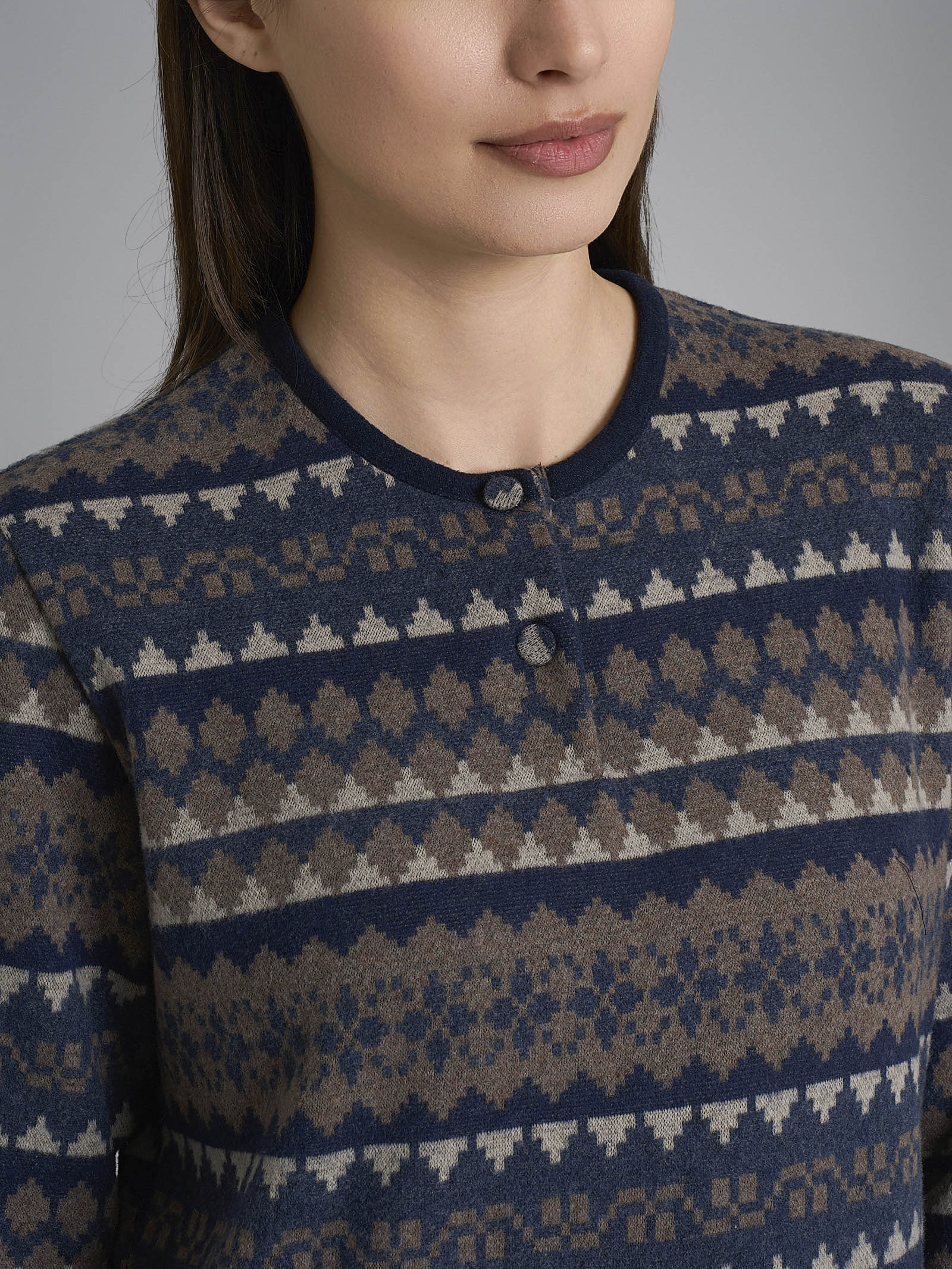 Ragno Cotton Eco Pile pigiama serafino nordico fantasia tenebre