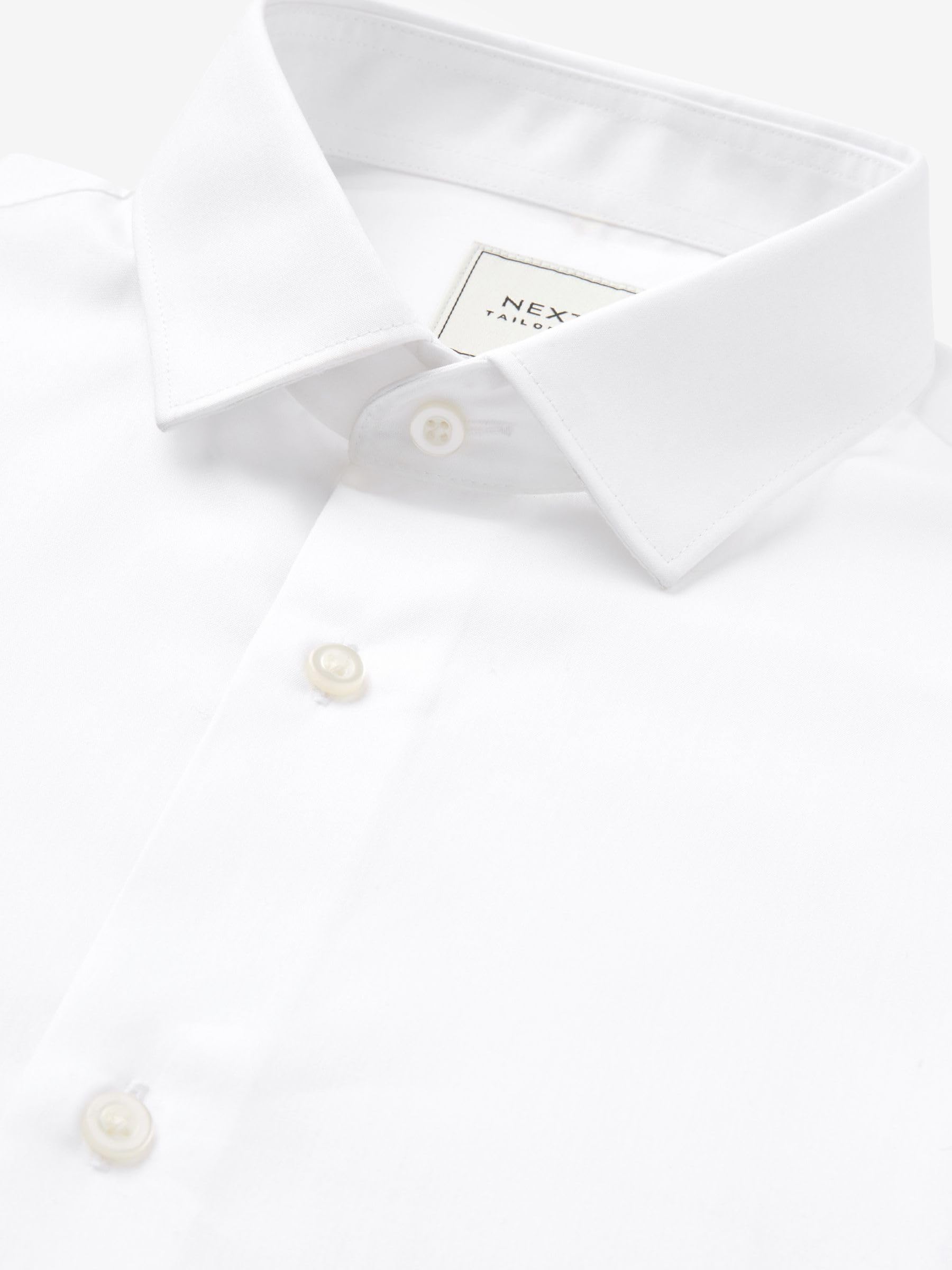 Next Camicia Easy-Care Polsino Doppio Regular Taglia 43 Stiro Facile
