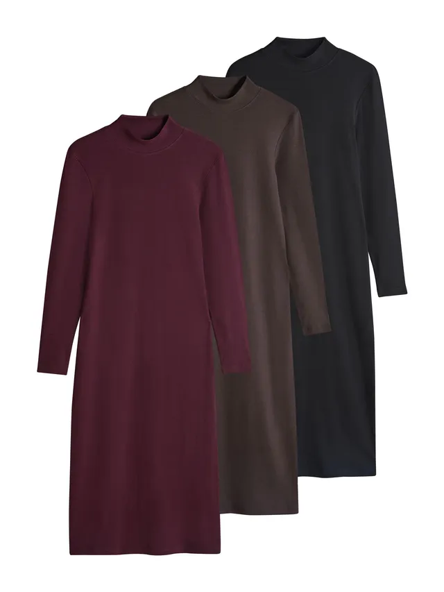 Geo Next The Set Vestiti Manica Lunga vestito 3 pezzi costine