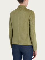 Ragno Eco Suede short blazer Sphagnum regolare