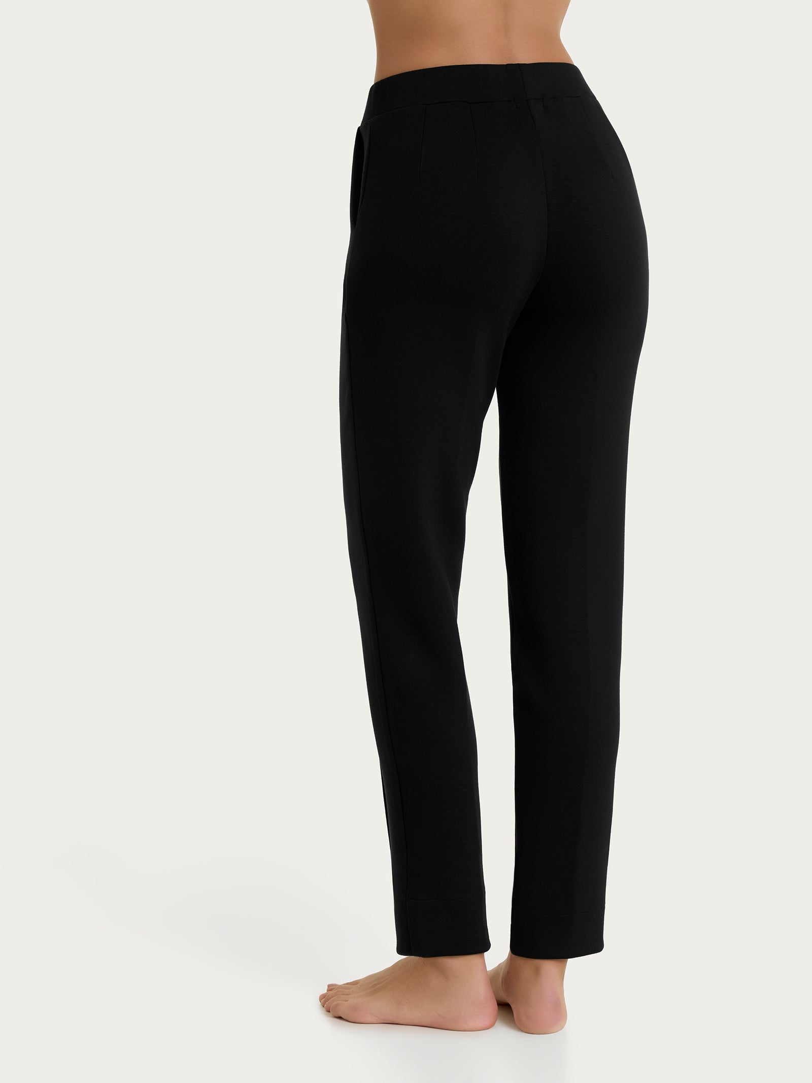 Ragno Homewear Pantalone Sigaretta Nero Scuba