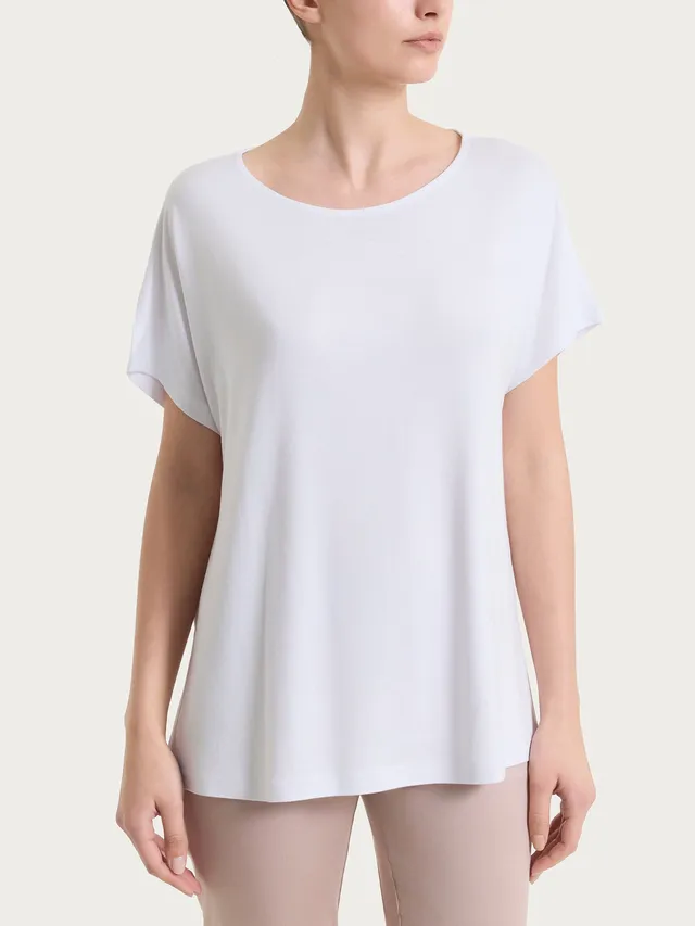 Ragno Viscosa Summer Maglietta girocollo Bianco