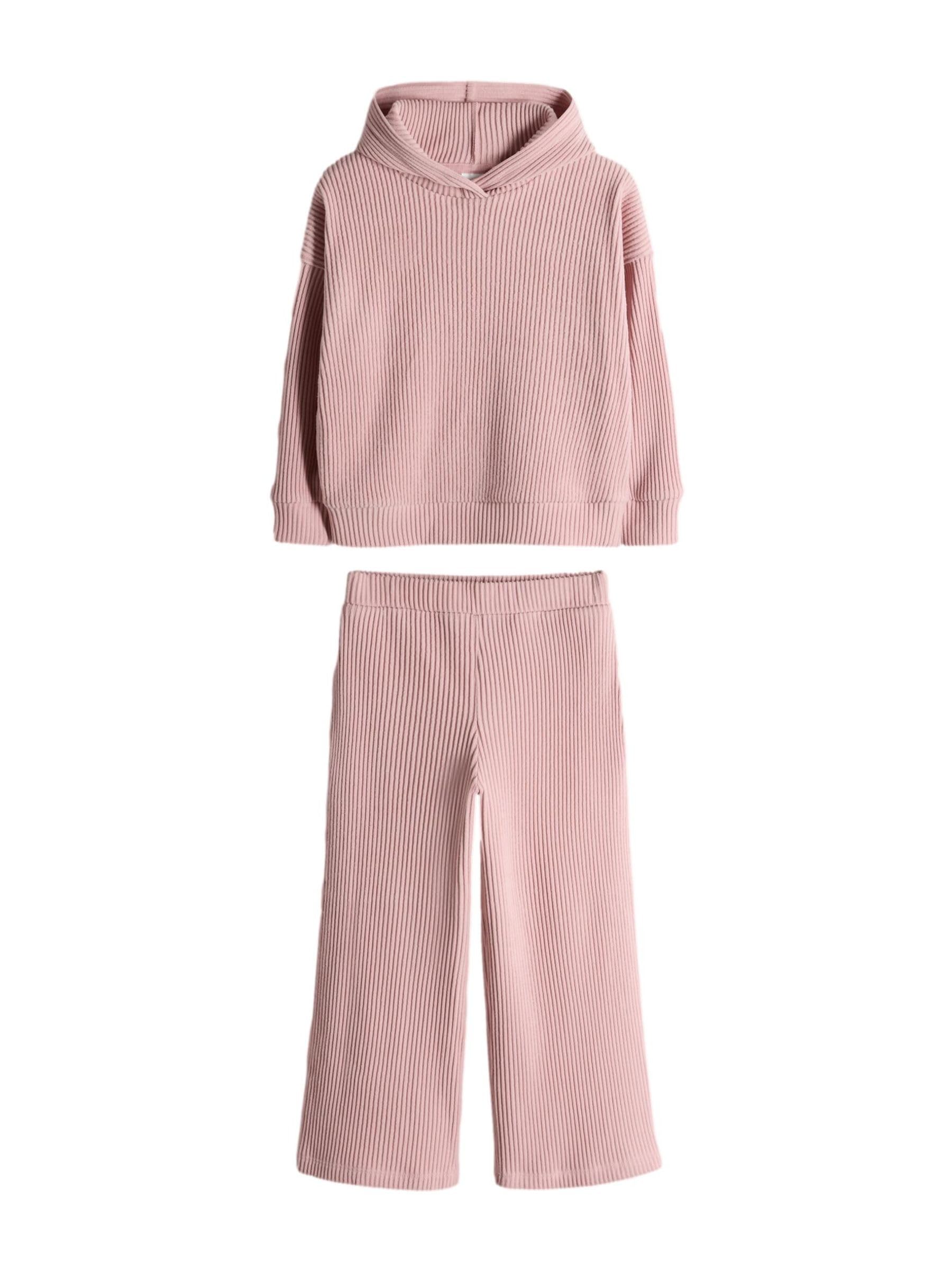 The Set completo felpa coste cappuccio bambina jogging
