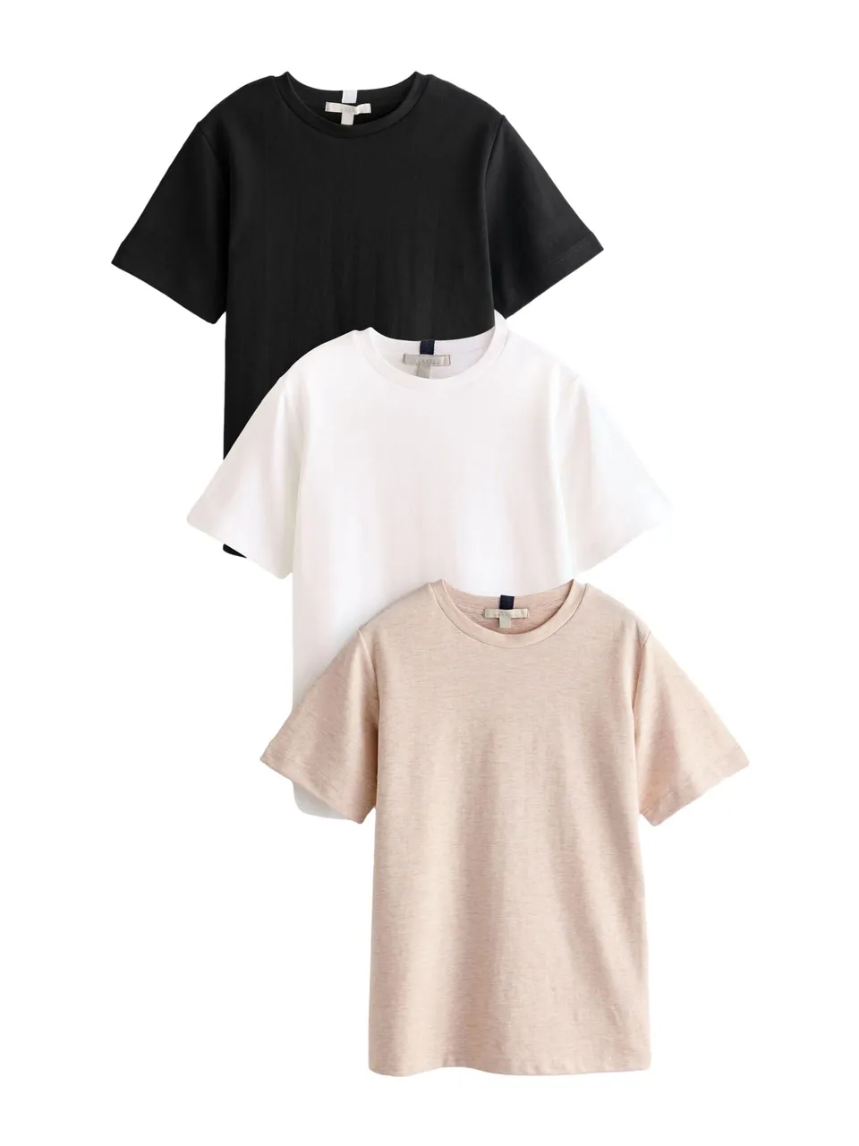 Next Basic Pesanti T-shirt Donna Confezione 3 Taglia 44 Tessuto pesante