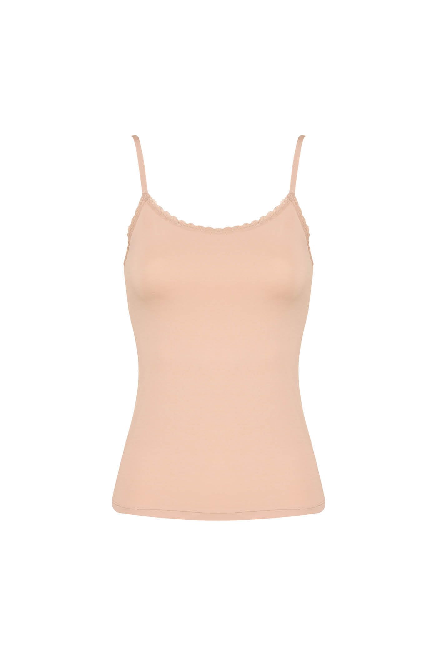 Goldenpoint Canotta Pizzo Modal Spalline Sottili Donna